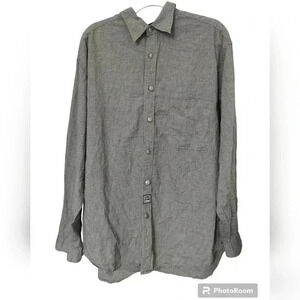 Versace Jeans Couture plaid button down long sleeve shirt